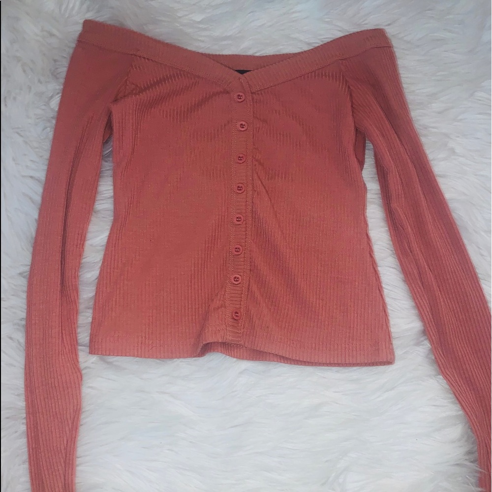 Rose Pink Off-Shoulder Top